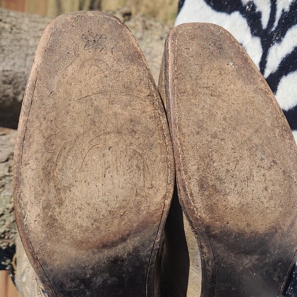 Sonora Leather distressed square toe knee boots - Picture 12 of 14